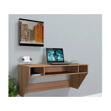 Навесной компьютерный стол Comfy-Home AirTable-II DB Mini, орех